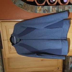 Under Armour UA Golf Layer Jacket ColdGear Full Zip Up Long Sleeve Pockets Blue